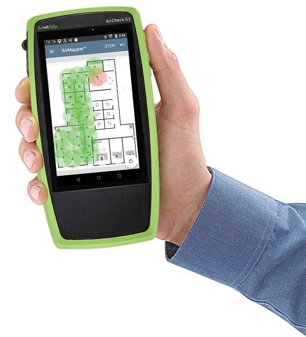 Aircheck G3 in hand